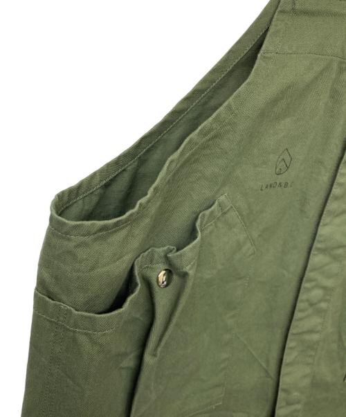 hobo（ホボ）hobo (ホボ) Land & B.C. (ランド&ビーシー) Cotton Twill Gardener Vest オリーブ サイズ:Freeの古着・服飾アイテム