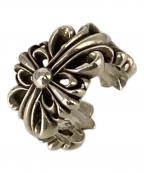 CHROME HEARTSクロムハーツ）の古着「ダブルフローラルクロスリング」｜シルバー