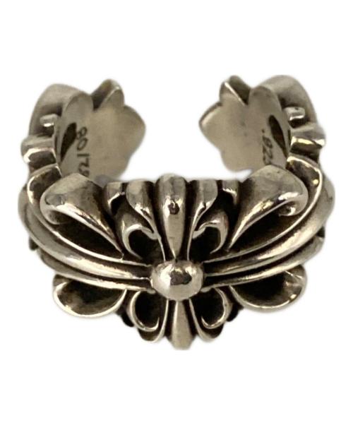 CHROME HEARTS（クロムハーツ）CHROME HEARTS (クロムハーツ) ダブルフローラルクロスリング シルバー サイズ:21号の古着・服飾アイテム
