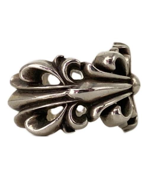 CHROME HEARTS（クロムハーツ）CHROME HEARTS (クロムハーツ) ダブルフローラルクロスリング シルバー サイズ:21号の古着・服飾アイテム