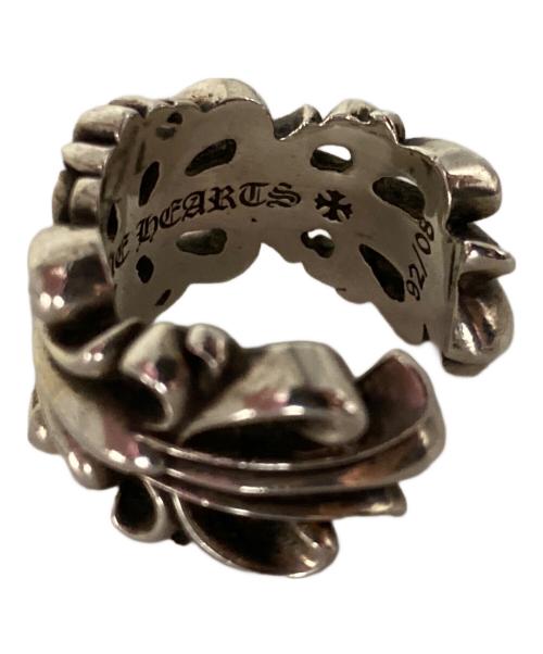 CHROME HEARTS（クロムハーツ）CHROME HEARTS (クロムハーツ) ダブルフローラルクロスリング シルバー サイズ:21号の古着・服飾アイテム