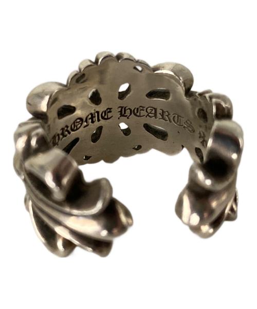 CHROME HEARTS（クロムハーツ）CHROME HEARTS (クロムハーツ) ダブルフローラルクロスリング シルバー サイズ:21号の古着・服飾アイテム