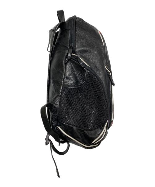 adidas（アディダス）adidas (アディダス) BALENCIAGA (バレンシアガ) USED加工バックパック ブラック×レッド サイズ:-の古着・服飾アイテム