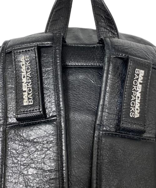 adidas（アディダス）adidas (アディダス) BALENCIAGA (バレンシアガ) USED加工バックパック ブラック×レッド サイズ:-の古着・服飾アイテム