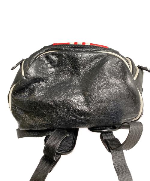 adidas（アディダス）adidas (アディダス) BALENCIAGA (バレンシアガ) USED加工バックパック ブラック×レッド サイズ:-の古着・服飾アイテム
