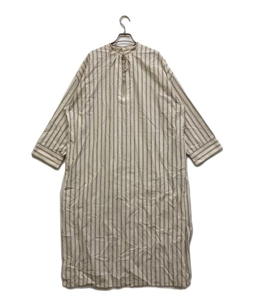 GALLARDA GALANTE（ガリャルダガランテ）GALLARDA GALANTE (ガリャルダガランテ) ストライプカフタンワンピース ホワイト サイズ:SIZE Freeの古着・服飾アイテム