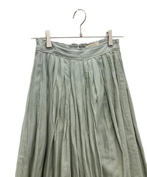 MARILYN MOON（マリリンムーン）MARILYN MOON (マリリンムーン) タックシアーコットンスカート グレー サイズ:SIZEFREEの古着・服飾アイテム