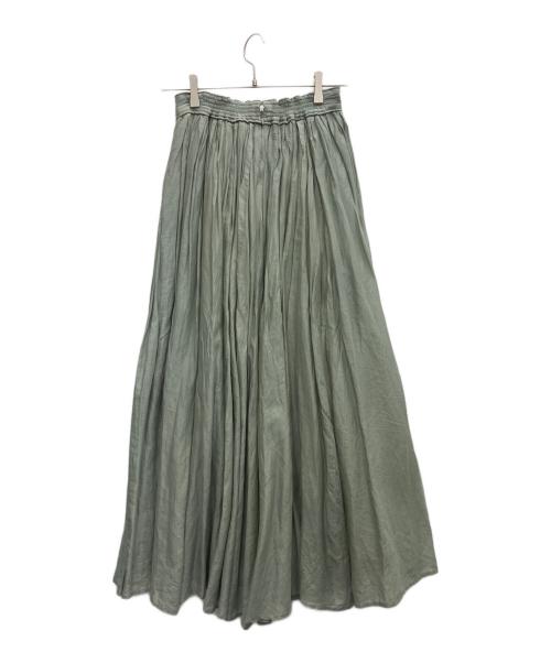 MARILYN MOON（マリリンムーン）MARILYN MOON (マリリンムーン) タックシアーコットンスカート グレー サイズ:SIZEFREEの古着・服飾アイテム