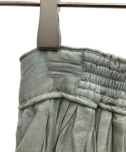 MARILYN MOON（マリリンムーン）MARILYN MOON (マリリンムーン) タックシアーコットンスカート グレー サイズ:SIZEFREEの古着・服飾アイテム