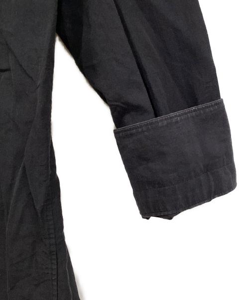 COMOLI（コモリ）COMOLI (コモリ) バンドカラーシャツワンピース ブラック サイズ:FREEの古着・服飾アイテム