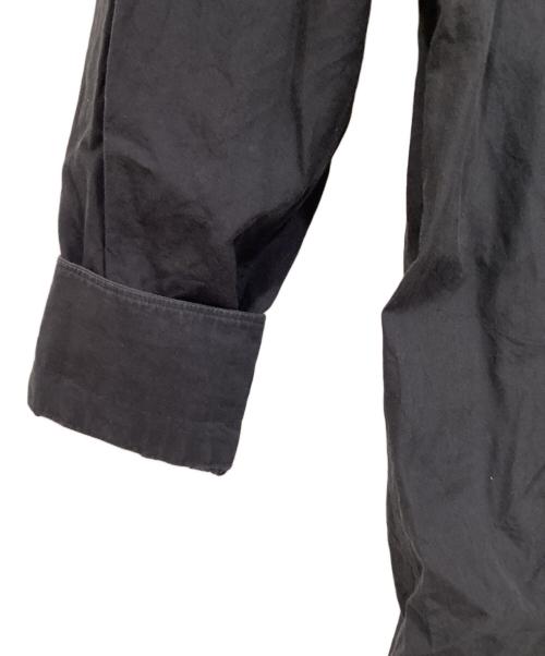 COMOLI（コモリ）COMOLI (コモリ) バンドカラーシャツワンピース ブラック サイズ:FREEの古着・服飾アイテム