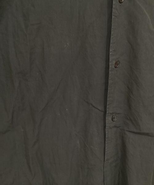 COMOLI（コモリ）COMOLI (コモリ) バンドカラーシャツワンピース ブラック サイズ:FREEの古着・服飾アイテム