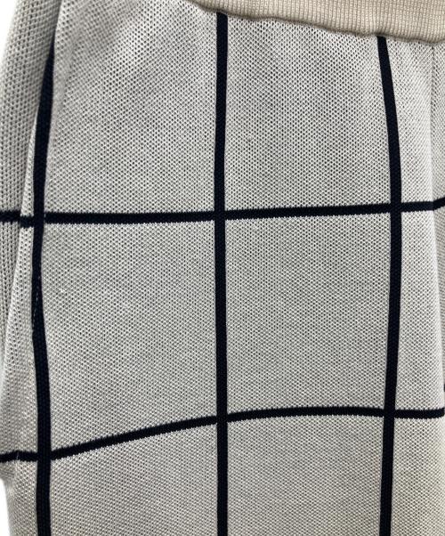 HYKE（ハイク）HYKE (ハイク) PLAID JACQUARD KNIT PANT アイボリー サイズ:SIZE1の古着・服飾アイテム