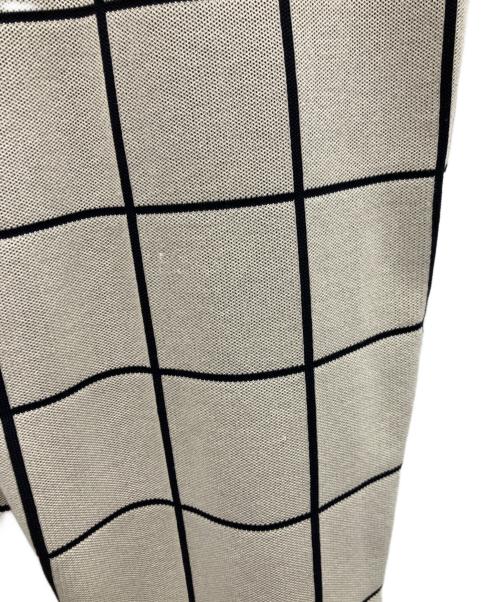 HYKE（ハイク）HYKE (ハイク) PLAID JACQUARD KNIT PANT アイボリー サイズ:SIZE1の古着・服飾アイテム