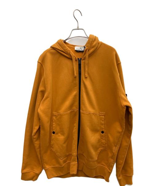 STONE ISLAND（ストーンアイランド）STONE ISLAND (ストーンアイランド) ジップアップコットンフーディ ブラウン サイズ:XXLの古着・服飾アイテム