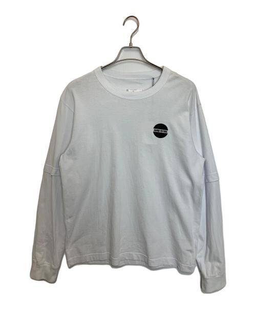 sacai（サカイ）sacai (サカイ) KNOW FUTURE L S T-Shirt ホワイト サイズ:4の古着・服飾アイテム
