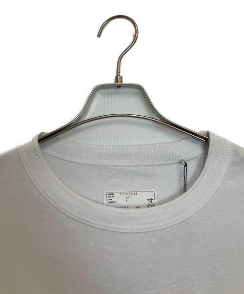 sacai（サカイ）sacai (サカイ) KNOW FUTURE L S T-Shirt ホワイト サイズ:4の古着・服飾アイテム