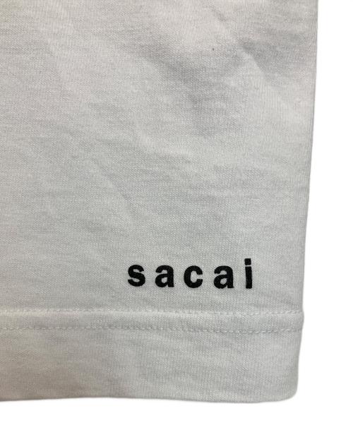 sacai（サカイ）sacai (サカイ) KNOW FUTURE L S T-Shirt ホワイト サイズ:4の古着・服飾アイテム