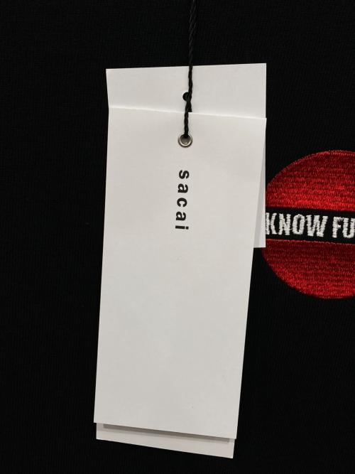 sacai（サカイ）sacai (サカイ) KNOW FUTURE L S T-Shirt / ノウ フューチャー L S Tシャツ ブラック サイズ:4の古着・服飾アイテム