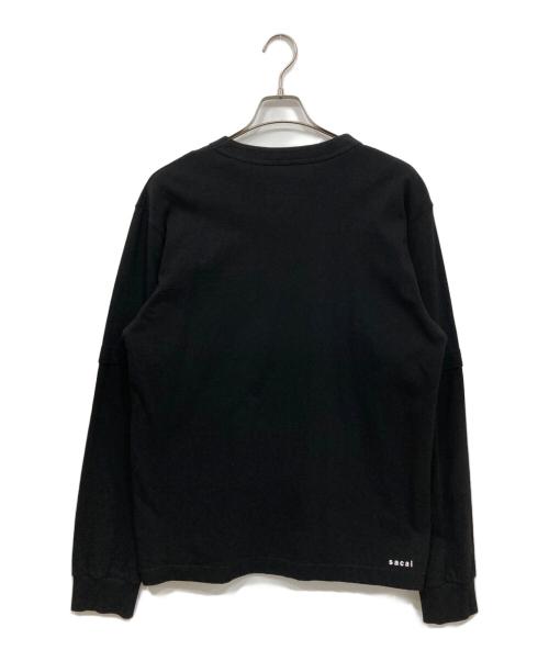 sacai（サカイ）sacai (サカイ) KNOW FUTURE L S T-Shirt ブラック サイズ:4の古着・服飾アイテム
