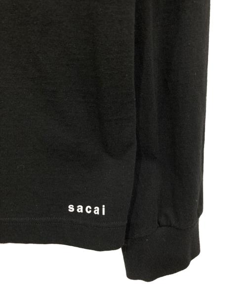 sacai（サカイ）sacai (サカイ) KNOW FUTURE L S T-Shirt ブラック サイズ:4の古着・服飾アイテム
