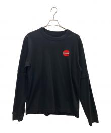 sacai（サカイ）の古着「KNOW FUTURE L S T-Shirt」｜ブラック