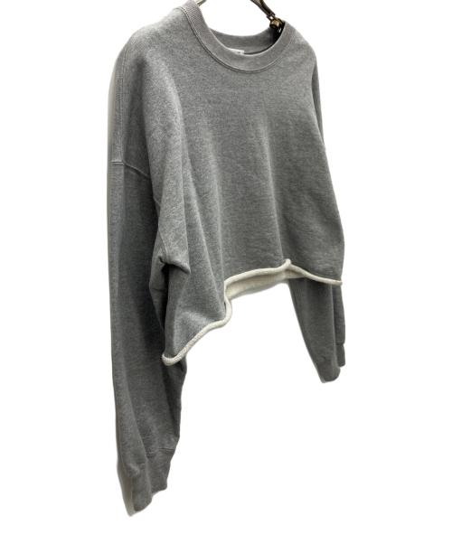 EVERYDAY I LIKE.（エヴリデイ アイ ライク）EVERYDAY I LIKE. (エヴリデイ アイ ライク) Cropped スウェット プルオーバー グレー サイズ:SIZE FREEの古着・服飾アイテム