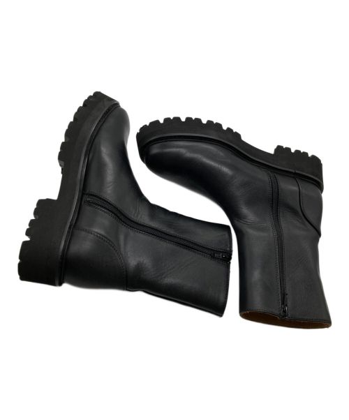 Caminando（カミナンド）Caminando (カミナンド) SIDE ZIP ブーツ ブラック サイズ:7の古着・服飾アイテム