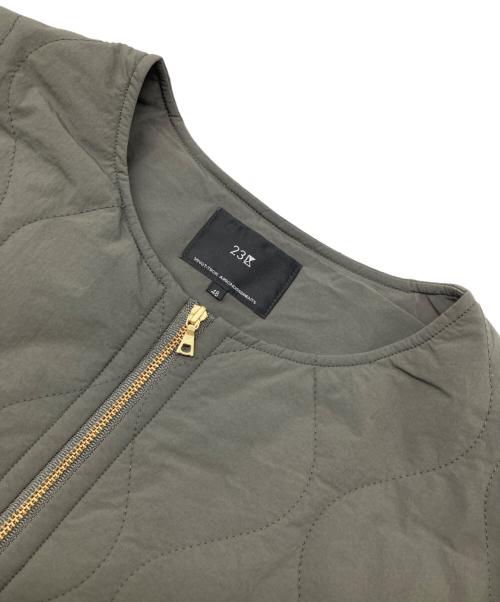 23区（ニジュウサンク）23区 (ニジュウサンク) 中綿パディングアウター グレー サイズ:48の古着・服飾アイテム