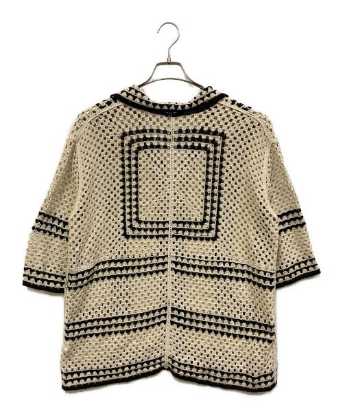 JOURNAL STANDARD relume（ジャーナルスタンダード レリューム）JOURNAL STANDARD relume (ジャーナルスタンダード レリューム) クロシェカーディガン ブラック×ホワイト サイズ:SIZE Freeの古着・服飾アイテム