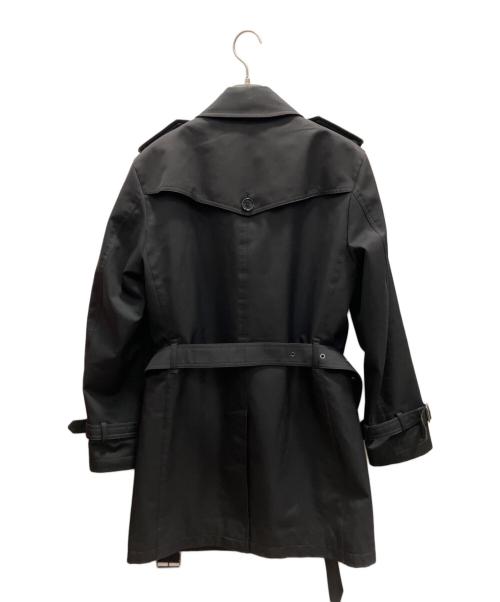 BURBERRY BLACK LABEL（バーバリーブラックレーベル）BURBERRY BLACK LABEL (バーバリーブラックレーベル) ステンカラーコート トレンチコート ブラック サイズ:Мの古着・服飾アイテム