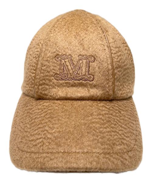 MaxMara（マックスマーラ）MaxMara (マックスマーラ) Cappello DONELLA ベースボールキャップ キャメル サイズ:57の古着・服飾アイテム