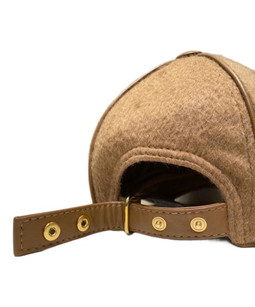 MaxMara（マックスマーラ）MaxMara (マックスマーラ) Cappello DONELLA ベースボールキャップ キャメル サイズ:57の古着・服飾アイテム