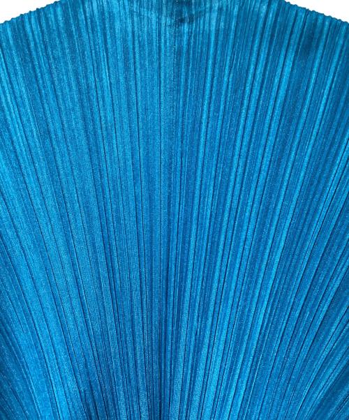 PLEATS PLEASE（プリーツプリーズ）PLEATS PLEASE (プリーツプリーズ) プリーツカーディガン ブルー サイズ:3の古着・服飾アイテム