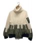 sacai (サカイ) MA-1ドッキングニット ホワイト×オリーブ サイズ:1：30000円