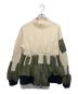 sacai（サカイ）の古着「MA-1ドッキングニット」｜ホワイト×オリーブ
