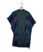 sacaiサカイ）の古着「レースドッキングワンピース」｜グリーン