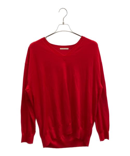 Plage（プラージュ）Plage (プラージュ) Fine Gauge V ニット レッド サイズ:FREEの古着・服飾アイテム