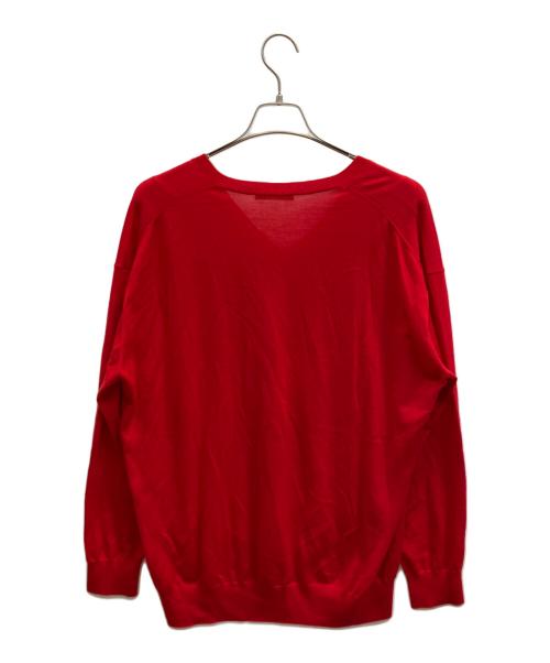 Plage（プラージュ）Plage (プラージュ) Fine Gauge V ニット レッド サイズ:FREEの古着・服飾アイテム