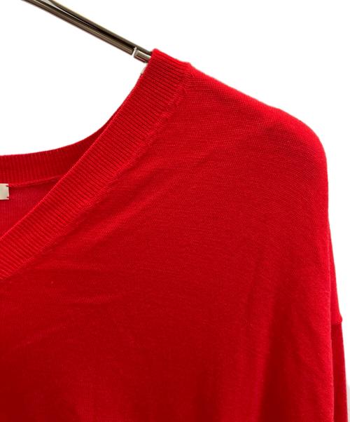 Plage（プラージュ）Plage (プラージュ) Fine Gauge V ニット レッド サイズ:FREEの古着・服飾アイテム