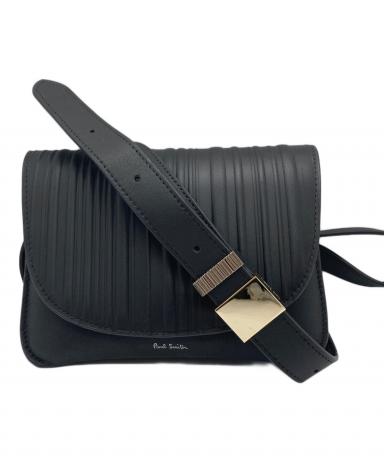 00s vintage Paul Smith レザー　メッセンジャーバッグ 中古・古着通販】Paul Smith (ポールスミス) シャドーストライプレザー