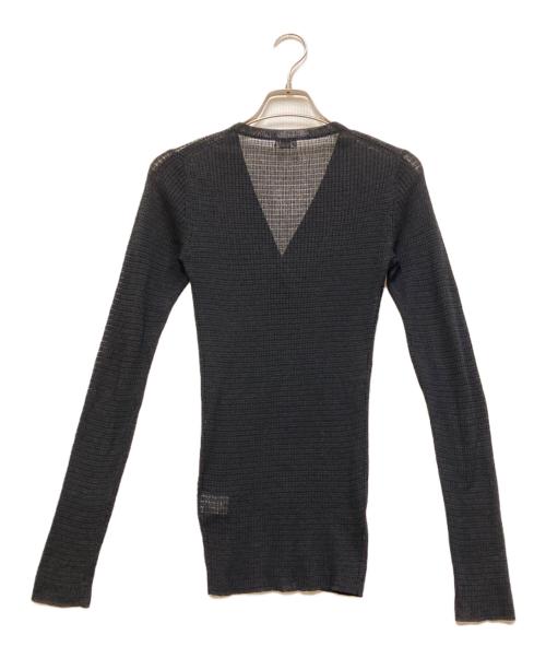 H BEAUTY&YOUTH（エイチ ビューティー&ユース）H BEAUTY&YOUTH (エイチ ビューティー&ユース) TC RIB LONG CARDIGAN ブラック サイズ:FREEの古着・服飾アイテム