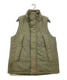 LANVIN en Bleu（ランバンオンブルー）の古着「ビッグシルエット中綿ベスト」｜カーキ