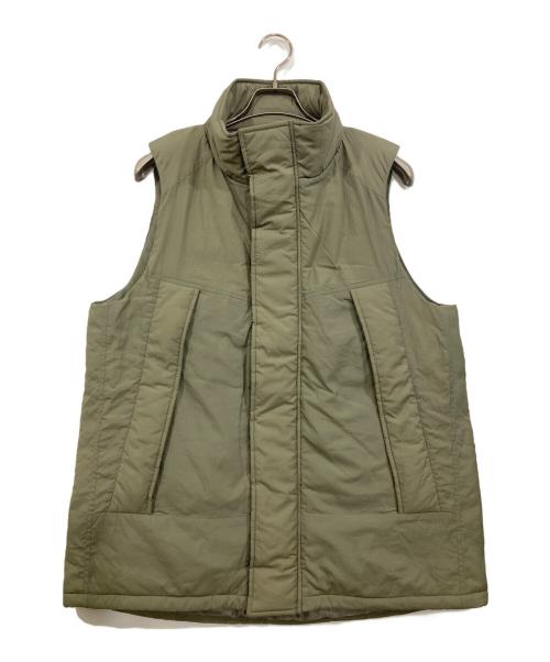 LANVIN en Bleu（ランバンオンブルー）LANVIN en Bleu (ランバンオンブルー) ビッグシルエット中綿ベスト カーキ サイズ:SIZE 48の古着・服飾アイテム