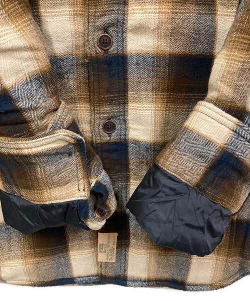 RUEHL No.925（ルール No.925）RUEHL No.925 (ルール No.925) 裏地キルティング・オンブレチェックシャツ ブラウン サイズ:SIZE XXLの古着・服飾アイテム