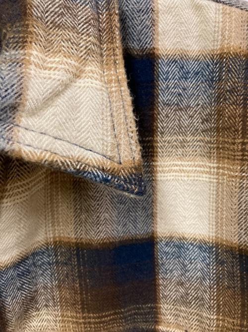 RUEHL No.925（ルール No.925）RUEHL No.925 (ルール No.925) 裏地キルティング・オンブレチェックシャツ ブラウン サイズ:SIZE XXLの古着・服飾アイテム