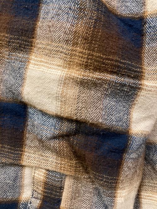 RUEHL No.925（ルール No.925）RUEHL No.925 (ルール No.925) 裏地キルティング・オンブレチェックシャツ ブラウン サイズ:SIZE XXLの古着・服飾アイテム