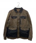 Timberlandティンバーランド）の古着「ヴィンテージ加工レザージャケット」｜ブラウン