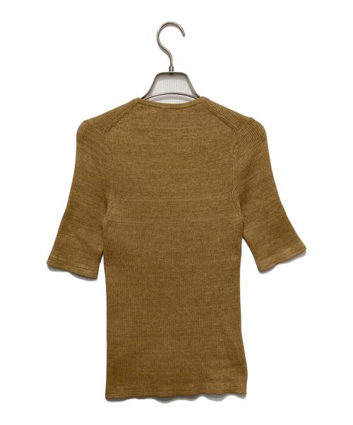TORY BURCH（トリーバーチ）TORY BURCH (トリーバーチ) リブニットセットアップ キャメル サイズ:Sの古着・服飾アイテム