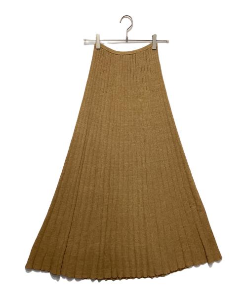 TORY BURCH（トリーバーチ）TORY BURCH (トリーバーチ) リブニットセットアップ キャメル サイズ:Sの古着・服飾アイテム